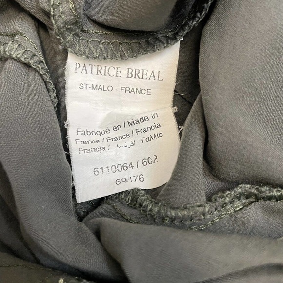 Patrice Breal Green-Gray Cropped Jogger Pants - Picture 6 of 11